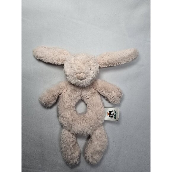 Jellycat Bashful Blush 6" Pink Bunny Rabbit Plush Baby Ring Rattle JCINC3918 - Picture 13 of 13